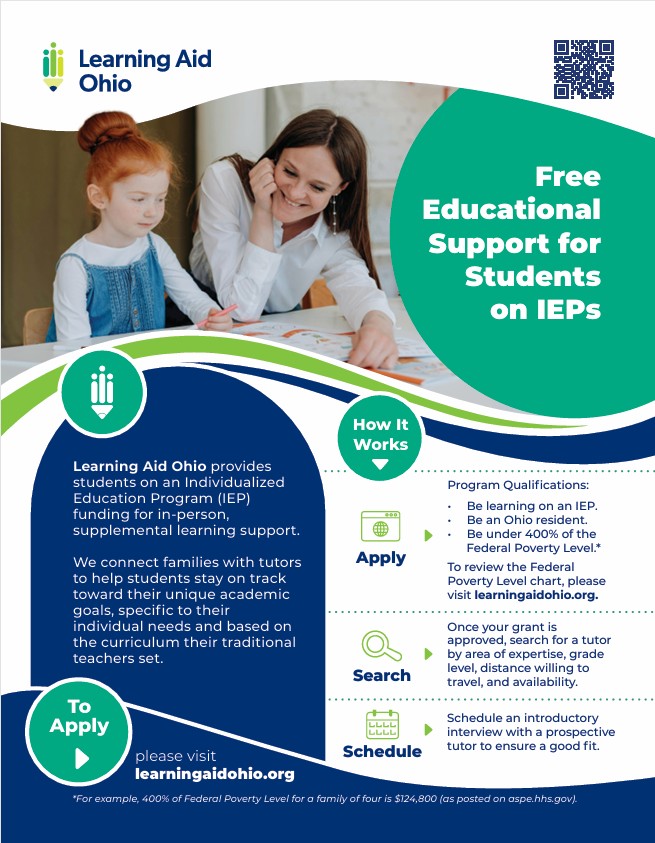 Learning Aid Ohio Account Manager Flyer